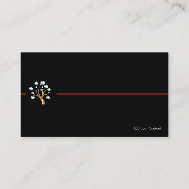 Logo Carte de visite de l'arbre des diamants (Devant)