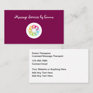 Logo Carte de visite du Masso Therapist moderne