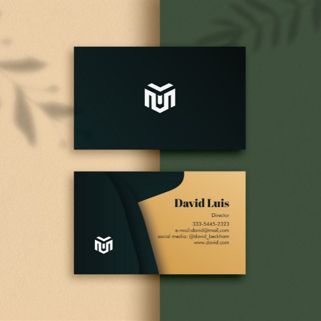 Logo Carte de visite professionnel moderne et élég (Modern Bussiness Card)