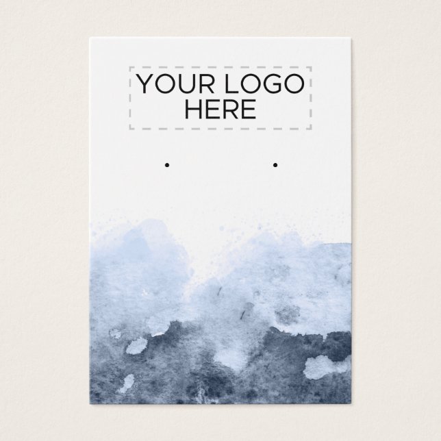 Logo Carte d'oreille couleur Abstraite Ombre bleu (Devant)