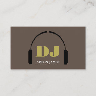 Logo casque, Carte de visite DJ professionnel
