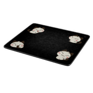 "Logo Chat" Plancher à Découpé en Vitre Cutting Board