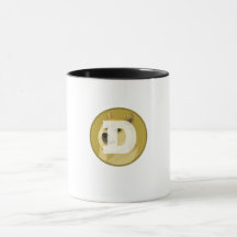 Logo Chien Dogecoin Uniquement Image Mug