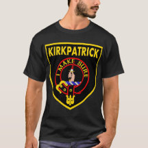 Logo Clan Kirkpatrick LARGE sur T-shirt noir