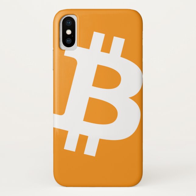 Logo classique Bitcoin iPhone X coque (Dos)