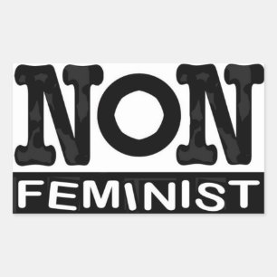 Logo classique non féministe autocollant