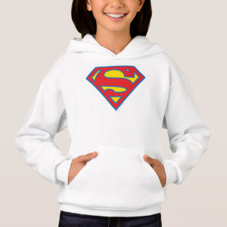 Logo classique Supergirl avec fond bleu
