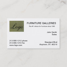 Logo classique toscan vert Carte de visite
