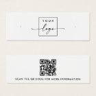 Logo code QR blanc talon d'oreille