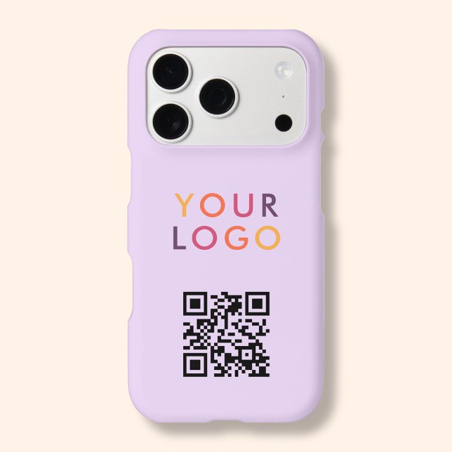 Logo Code QR Entreprise Simple Violet (Créateur téléchargé)
