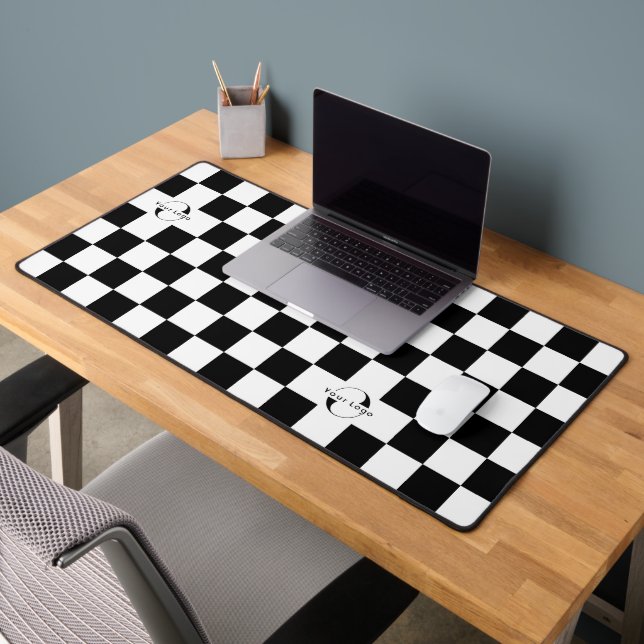 Logo commercial blanc et noir Chèques de marque de (Bureau 2)