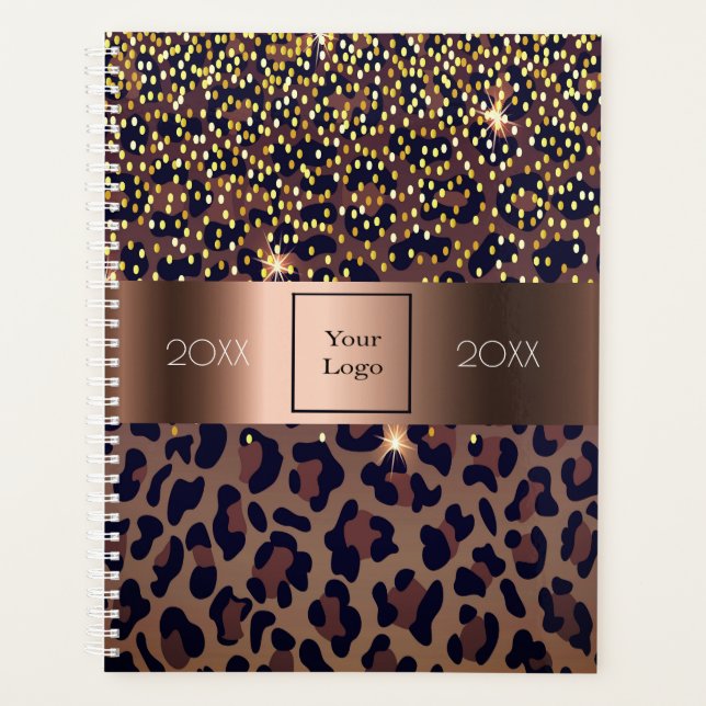 logo commercial leopard motif brun bronze 2026 (Devant)