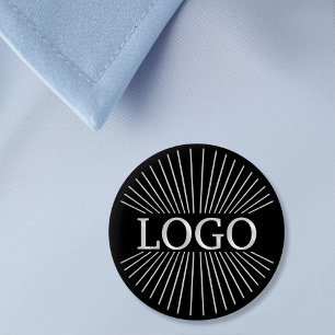 LOGO company branding Black 2 Inch Round Button