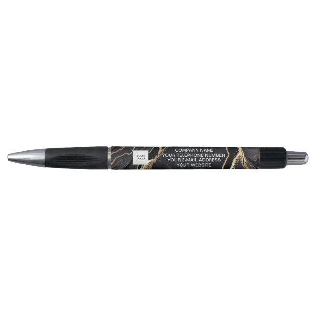 Logo corporate Business Company Marble simple  Pen (Front)