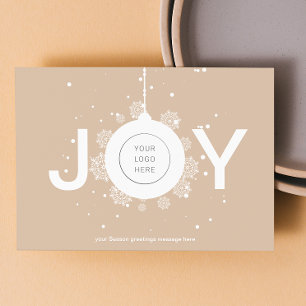 Logo Corporate Season Greetings Happy holiday Card