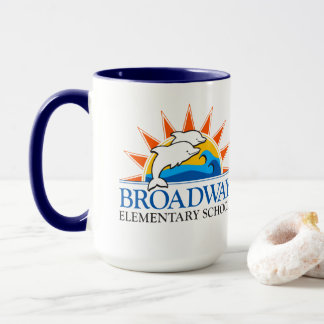 Logo couleur de l'école primaire de Broadway Mug
