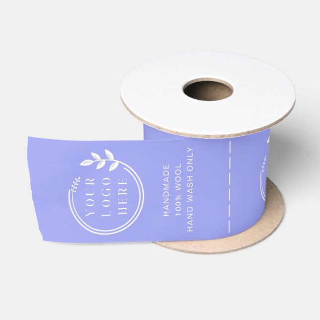 Logo Custom Business Garment Care Clothing Labels Satin Ribbon (Spool)