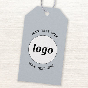 Logo Custom Text Blue Business Price Product or Gift Tags