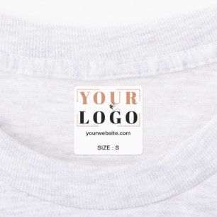 Logo Custom Text Website or Size Clothing Garment