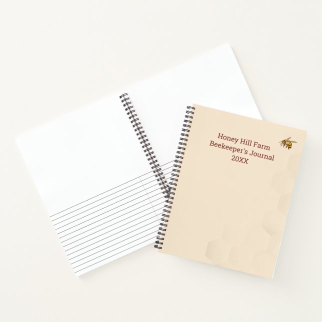 Logo d'abeilles miel Journal d'apiculteur (Intérieur)