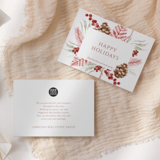 Logo d'affaires Carte de vacances Noël (Créateur téléchargé)