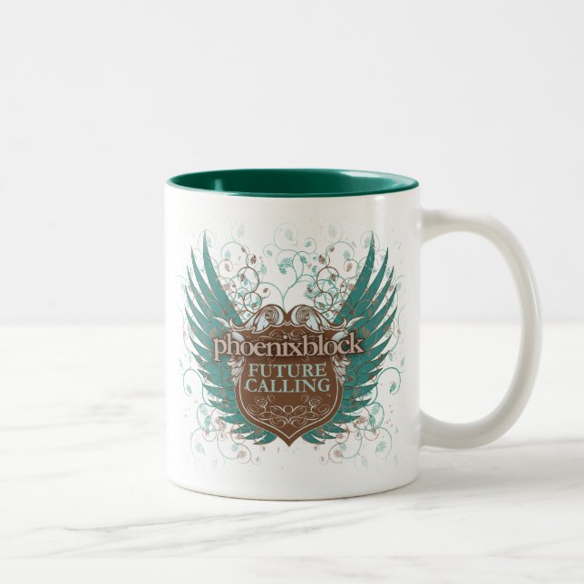 Logo d'ailes 11 onces. Tasse (Droit)