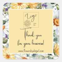 Logo Daisy Floral Handmade Crafting Business Promo