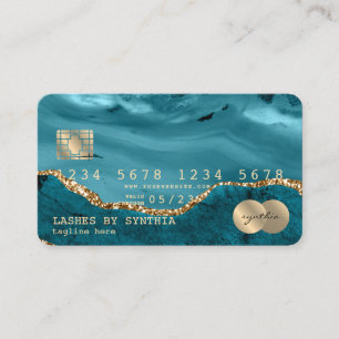 Logo d'ajout de l'Agate Turquoise avec carte de cr