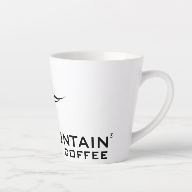 Logo de 12 oz de latte de Mug avec le café Sky Mou (Droite)