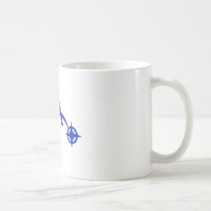 Logo de bateau : Tasse ascendante de logo de