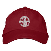Logo de blanc de casquette de baseball de DMV