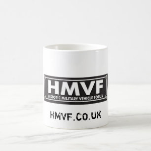 Logo de blanc de tasse de HMVF