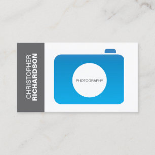 LOGO DE CAMÉRA BLEUE/GRAY Carte de visite