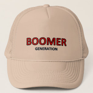 Logo de casquette de génération de baby boomer