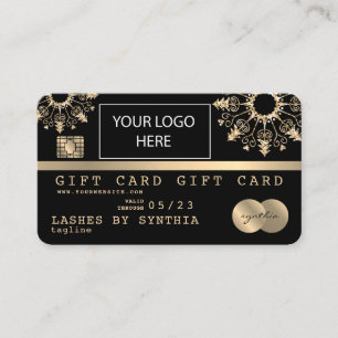 Logo de certificat de carte de crédit de Noël