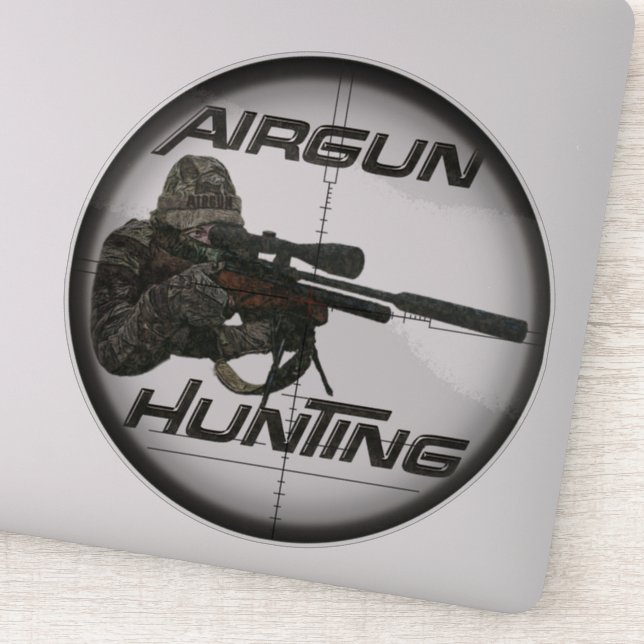 Logo de chasse aux fusils Sticker (Détail)