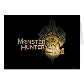Logo de chasseur de monstre tri