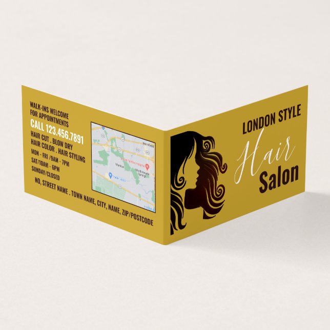 Logo De Cheveux, Stylo Cheveux, Carte De Fidélité  (Extérieur)