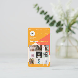 Logo de code QR personnalisé Cartes de visite de m