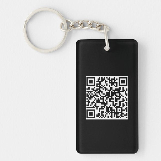 Logo de code QR personnalisé noir solide minimalis (Devant)