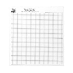 Logo de commerçant Nom Note Grise Bloc-notes Graph