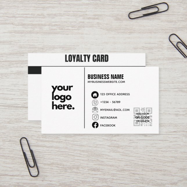 Logo de conception de Carte de visite d'entreprise (Devant/Arrière en situation)