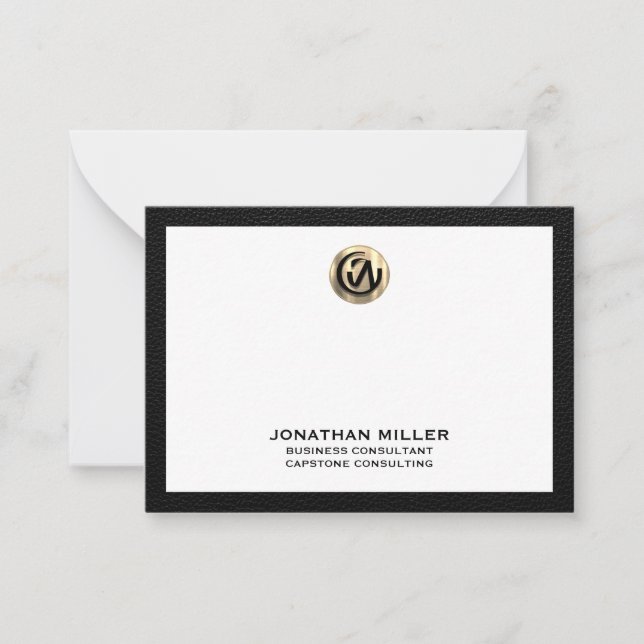 Logo de conseil Gold personnalisable Carte pour no (Devant)