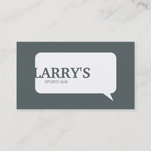 Logo de conversation dans le carte de visite du