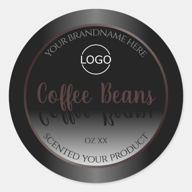 Logo de Étiquettes de produits noir et blanc (Devant)