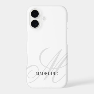Logo de filigrane de monogramme personnalisé chic