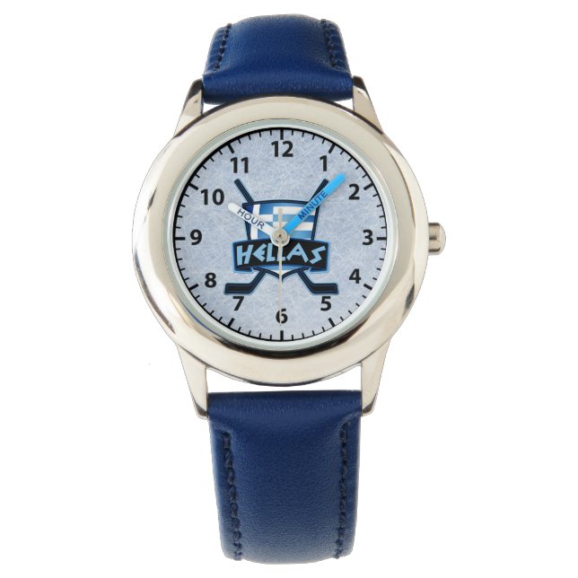 Logo de hockey sur glace grecque Hellas Montre poi (devant)