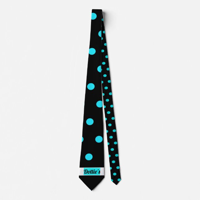 Logo de la Boutique Dottie Polka Dot Cravate (Noir (Devant)
