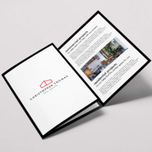 Logo de la maison moderne Immobilier Brochure roug