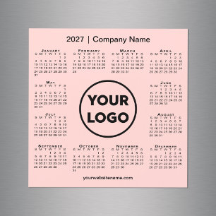 Logo de la société de calendrier 2027 Magnet Rose
